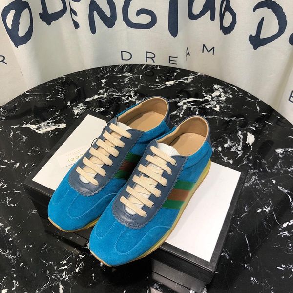 

2020-2019h new trend luxury designer couple shoes striped casual shoes fashion wild men and women sports shoes