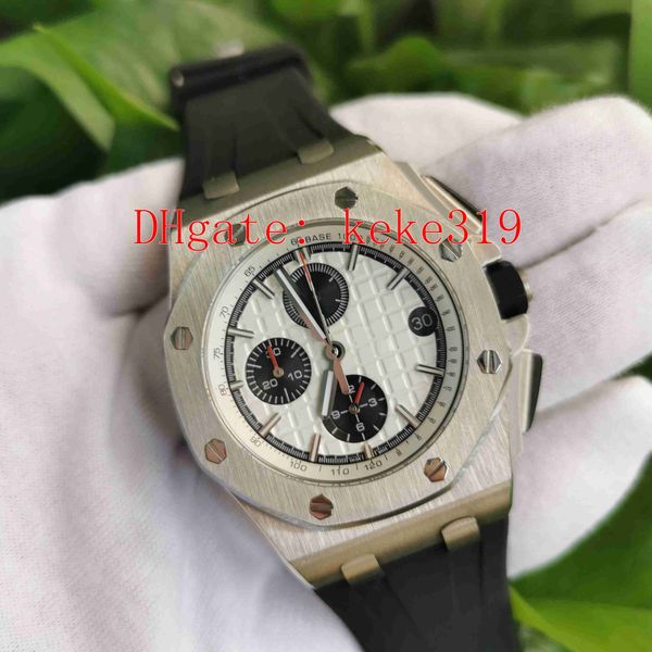 

topselling отличное качество n8 часы 42мм 26400 26400so.oo.a002ca.01 нержавеющей vk кварц рабочая мужские часы мужские наручные часы, Slivery;brown