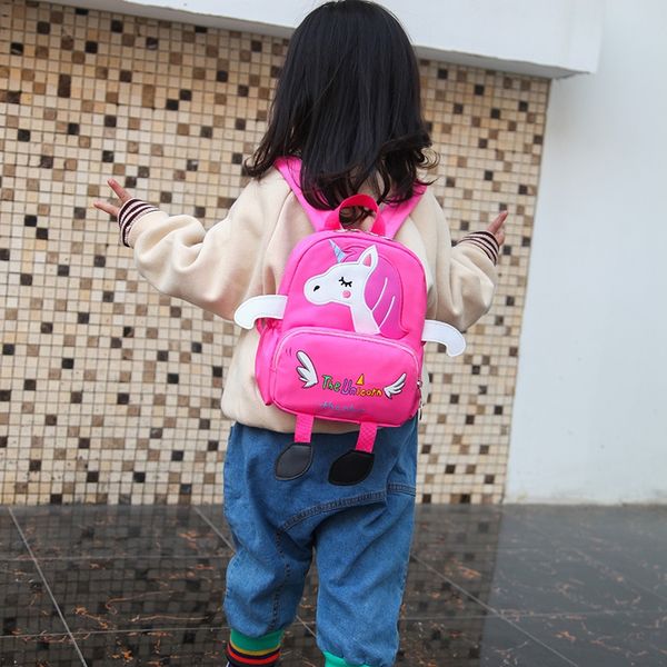 

new backpack for students kindergarten children lost-proof bag backpack with chest button cute cartoon stylish 2-5 years old