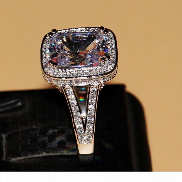 

2017fashion оптовые ювелирные изделия 192pcs белый камень 14kt золота заполнены wedding 5a циркон камень кольцо диапазона набор подарок разм, Slivery;golden