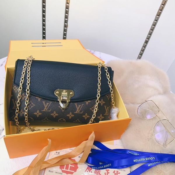 

drop ship womens bag fashion design chain leather shoulder bags small flap trend style lady crossbody bag messenger bags with origin box