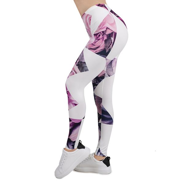 

women legging diamond floral printing leggins england style slim high elasticity legins popular fitness leggings female pants, Black