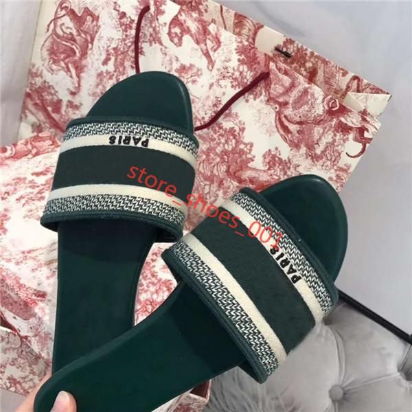 

paris luxury designer scuffs hococal slipper summer sandals slide slippers girls flip flops loafers vintage embroidered floral slippers, Black;grey