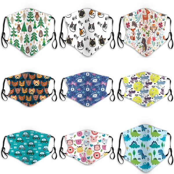 

kids face masks tapabocas cloth face masks wholesale masks children's baby mask cartoon warm pure cotton double cute dust mask hj200#67