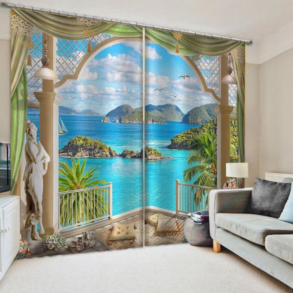 

customized 3d curtains new window balcony thickened windshield blackout curtains