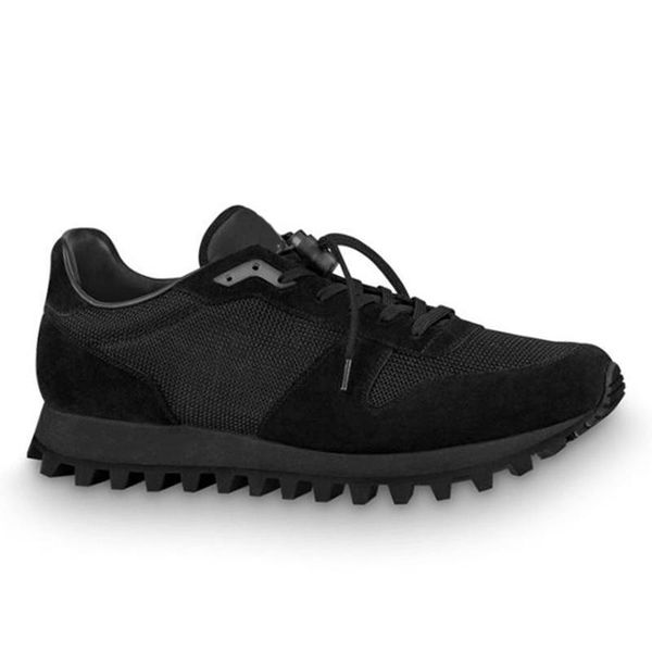 

runner sneaker men 's shoes new arrival plus size luxury design footwears sports lace -up men shoes herren luxus marken sc, Black