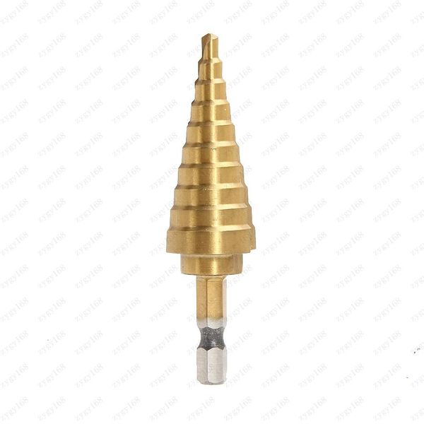 

titanium step cone drill bit hole cutter 4-22mm hss 4241 for sheet metal wood drilling tools ing
