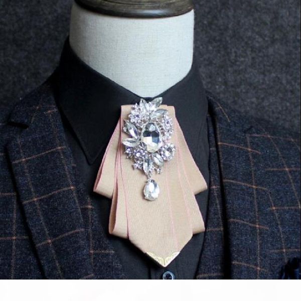 

multilayered ribbon diamond bow-tie for men's business suits bow ties men bow tie groom's clothing accessories suits bowtie, Black;gray