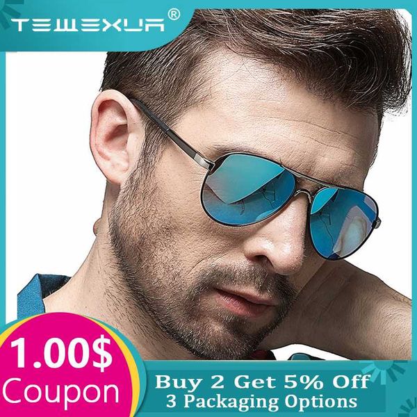 

tewexua metal frame quality oversized spring leg alloy men sunglasses polarized brand design pilot male sun glasses driving, White;black