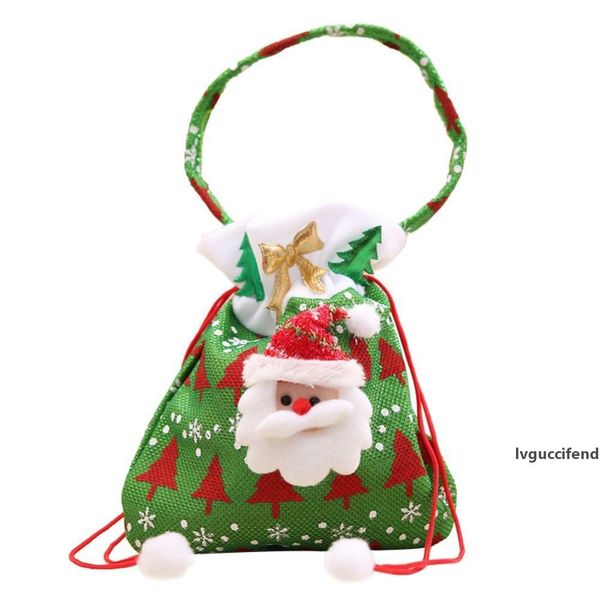 

christmas candy bags gift treat bags decorations super cute santa claus candy santa claus drawstring gift bag