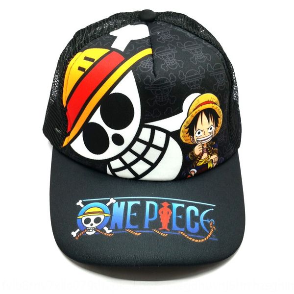 

one piece ace animation hat luffy duck tongue naruto sunshade net qiao hip-hop baseball baseball cap ba hip-hop cap, Blue;gray