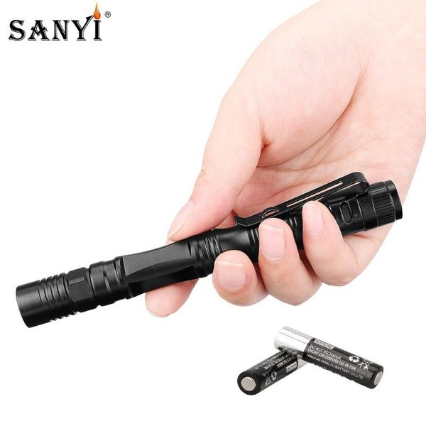 

flashlights torches mini penlight 1 switch mode led work inspection lamp torch portable lantern battery powered for night fishing