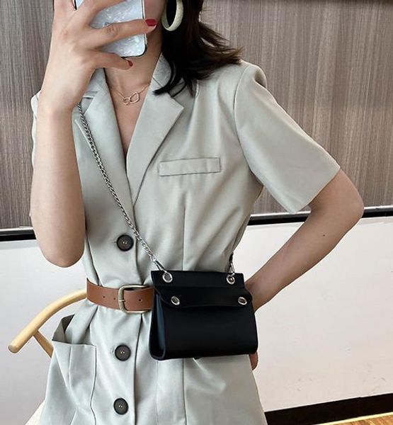 

bag female 2020 wild small chain shoulder bag texture foreign style mini shoulder messenger small square bag