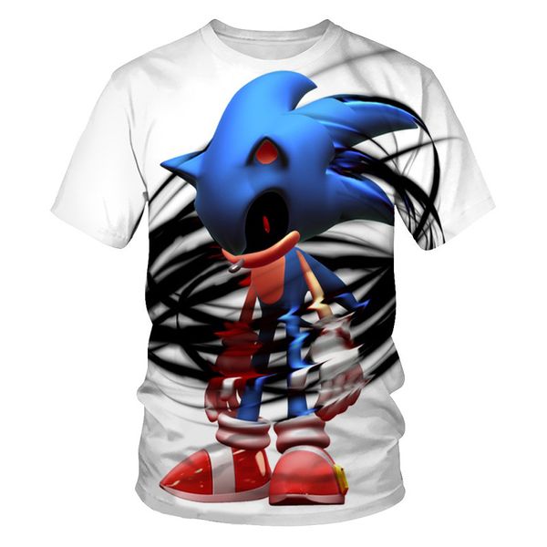 

summer fashion cartoon cartoon collection men's t-shirt 3d digital printing short sleeve, White;black