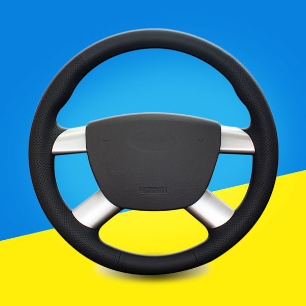 

braid on the steering wheel cover for focus 2 2005-2011 for kuga 2008-2011 c-max 2007-2010 car steering wheel covers