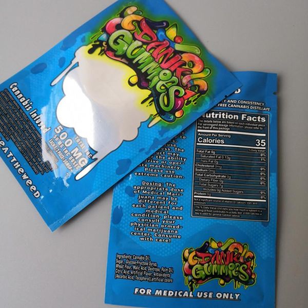 

dank gummies mylar flavor bag dank gummies zipper bag dry tobacco retail bag gummy candy mylar bags 500mg packaging bags gsybags dknhk