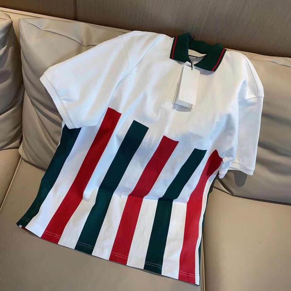 

new luxury italy tee t-shirt designer polo shirts high street embroidery garter snakes little bee printing clothing mens brand polo shirt, White;black