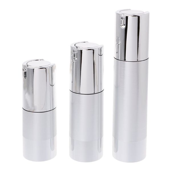 

empty airless bottle cosmetic plastic pump container travel tool 15 30 50ml