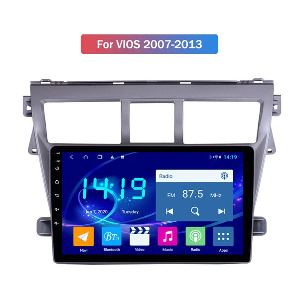 

2din 10 inch android 10 8-core car radio audio multimedia for toyota vios 2007-2013 with gps navi 3/4g wifi head units mirror