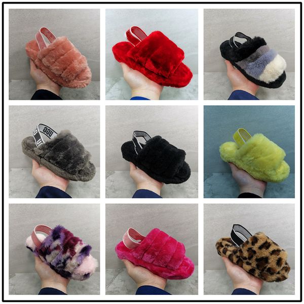 

2020 the trend single product velvet sandals slippers design switch in casual slippers boots and comfortable real spicture2, Black;grey