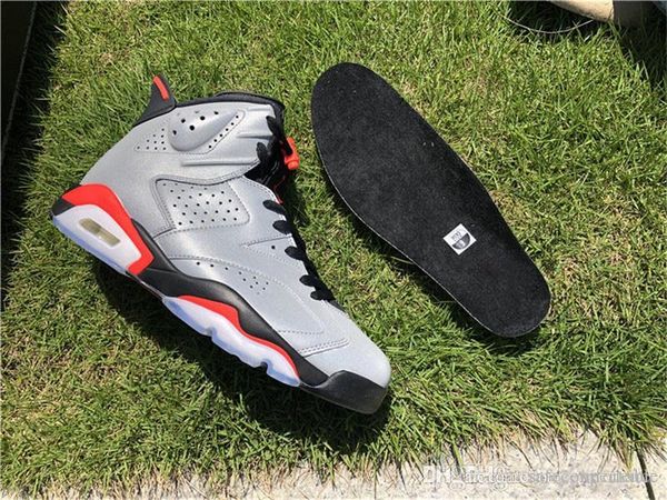 

2019 best аутентичные 6 jsp размышления чемпиона 3m reflective infrared reflect обувь silver black 6s man баскетбол с box ci4072-001