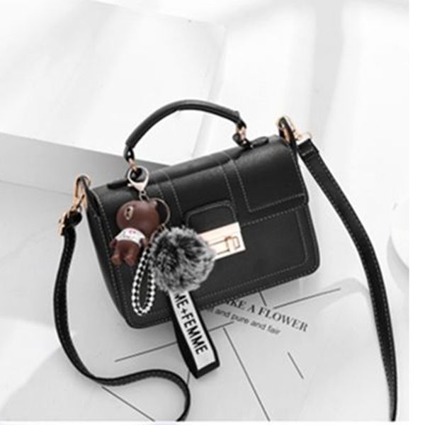 

women's shoulder bag messenger bag pu material british fashion leisure college style large capacity multi-function design