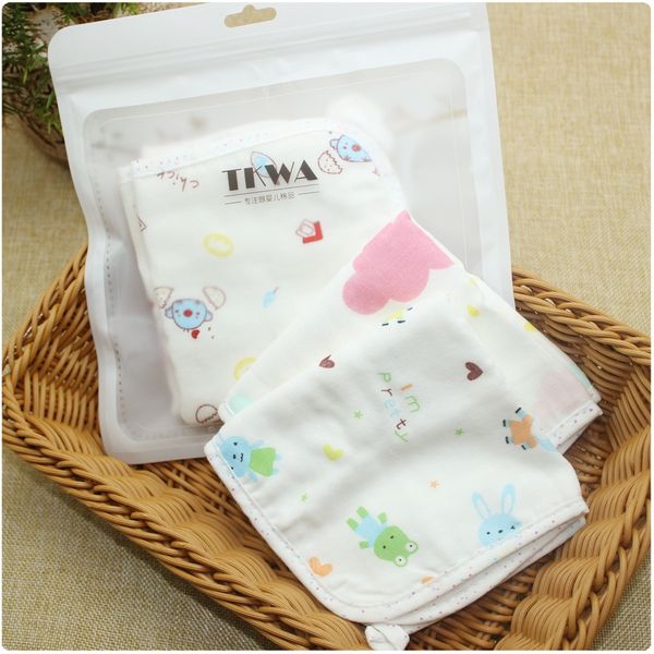 

thinking frog handkerchief bath towel (boutique 2 packs) 25*25cm bamboo fiber + gauze double-sided handkerchief bath wash towel