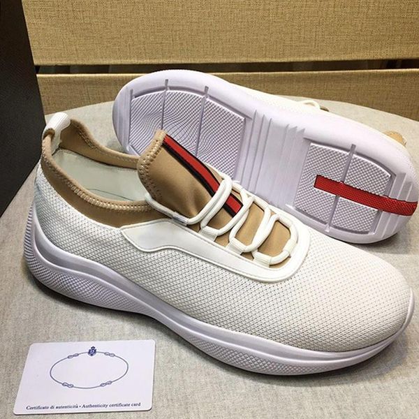 

comfortable mesh and neoprene sneakers mens shoes luxury footwears breathable lace -up low casual men shoes chaussures pour hommes, Black