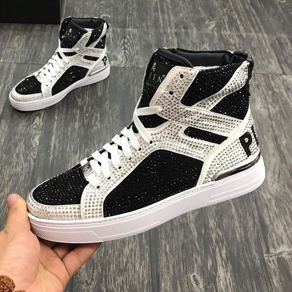 

men shoes fashion boots money beast hi -luxury casual bottes pour hommes with box mens shoes fashion luxury style martin boots drop ship, Black