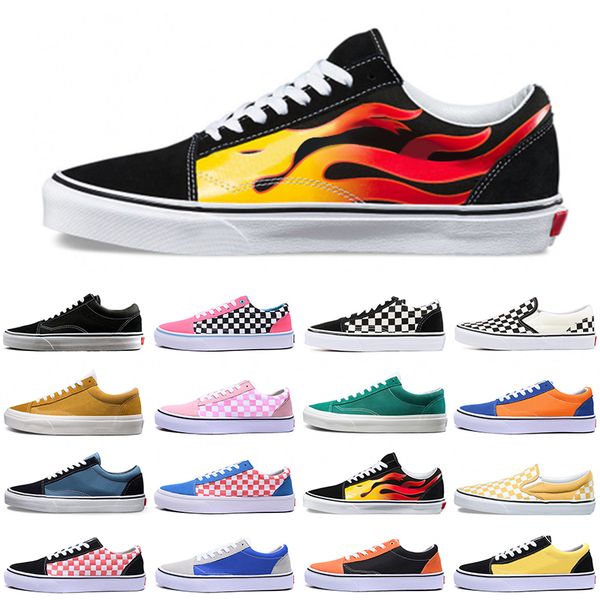 

vans old skool baskets страх божий sk8-привет аутентичные дизайнер обуви тройной черный белый checkerboard слип-on мода холст повседневная о