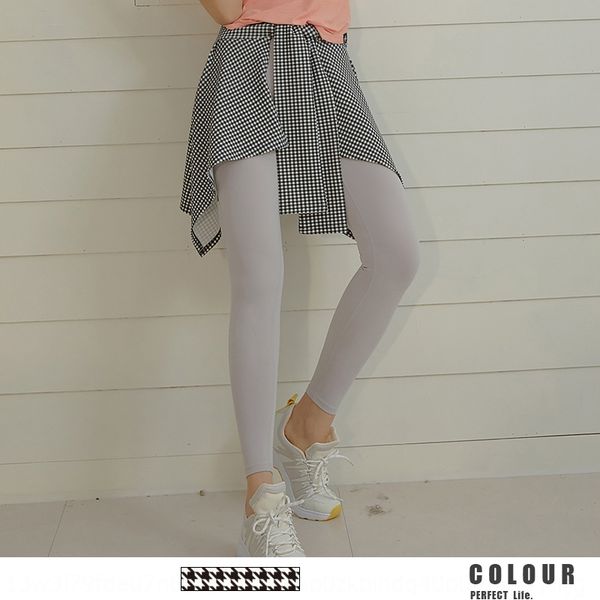 

xdxtg 2020 new swing plaid hip-covering yoga clothing women's ins internet celebrity breathable exercise exercise fitness yoga clothes, White;red