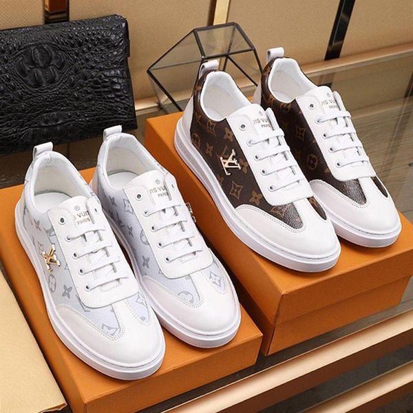 

fashion low mens shoes with origin box luxury casual footwears lightweight lace -up breathable fashion sneakers flats platforms