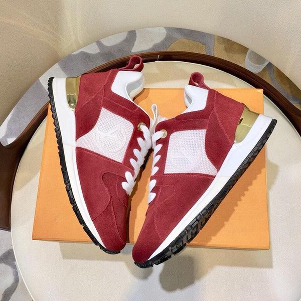 

new fashion classic run away sneaker womens shoes luxury breathable vintage shoes lace -up low casual women shoes drop ship, Black