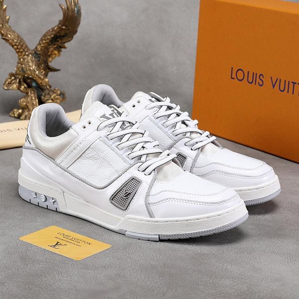 

new men shoes luxury fashion trainer sneaker chaussures pour hommes men shoes casual zapatos de hombre mens shoes vintage drop shipping, Black