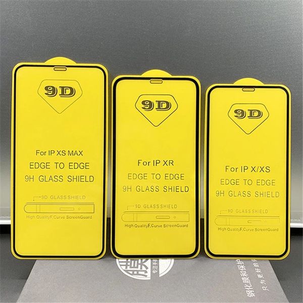 

9d tempered glass full courage screen protector for iphone 11 pro max 7 8 plus samsung a90 a50s j7 2018 redmi without box fast delivery