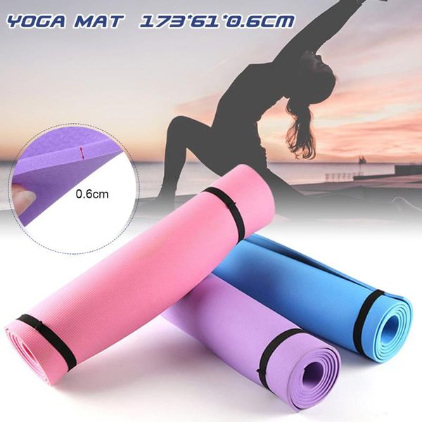 

yoga mats eva mat 6mm high density non-slip multi-function exercise with carrying strap