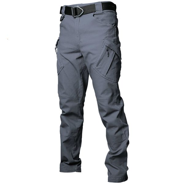 

tactical hiking pants men multi-pocket washed overalls loose cotton male quick dry wear resistant size s-3xl trousers, Black;green