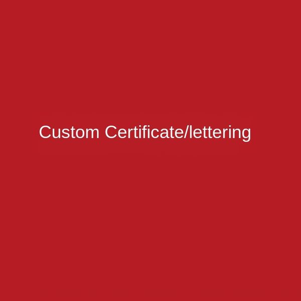 

fee/test certificate lettering fee test certificate lettering fee, Silver