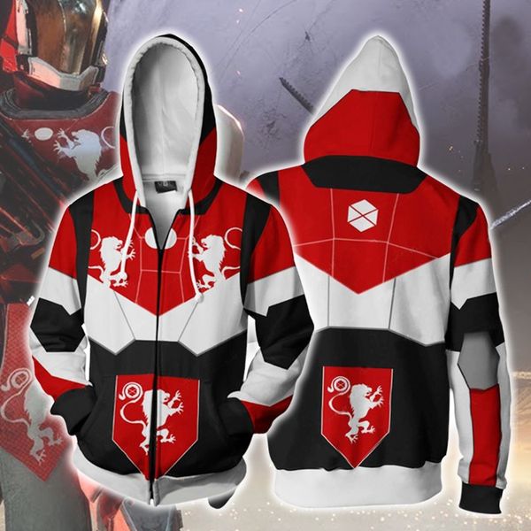 

новая судьба 2 судьбы игра периферийных мужчин 3d свитер теплового pulloverhoodie пуловеры передачи печать балахон пуловеры, Black