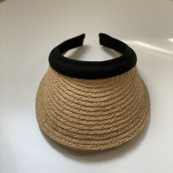 

tudu6 internet celebrities with the same female sun straw straw travel beach korean style empty hat lafite grass empty hat no sunshade c, Blue;gray