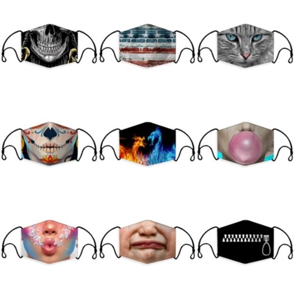 

spong cloth cartoon design masks boys girls cartoon mouth face masks s anti-dust breathable washable reusable sponge mask#143