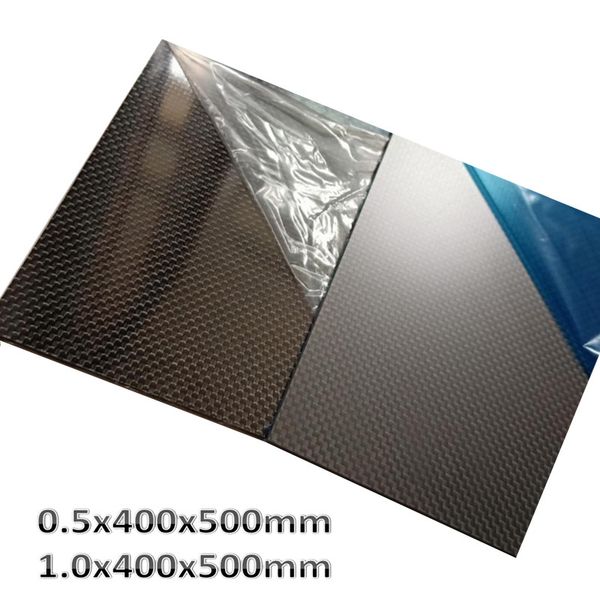 

placa de fibra de carbono 3k 100% hojas de fibra carbono total 400x500mm 0,5mm 1mm panel