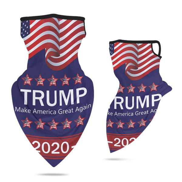 

outdoor cycling face masks trump us president election ice silk sun protection mask dustproof ear loop triangle scarf turban ahd618