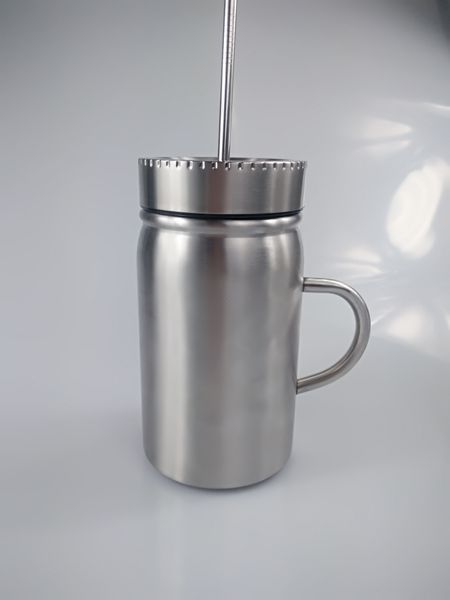 Ball Mason Jars 500 ml Einmachglas mit breiter Öffnung, Solar-Einmachglas aus Edelstahl, ideal für die Aufbewahrung von Getränken und Lebensmitteln, X04