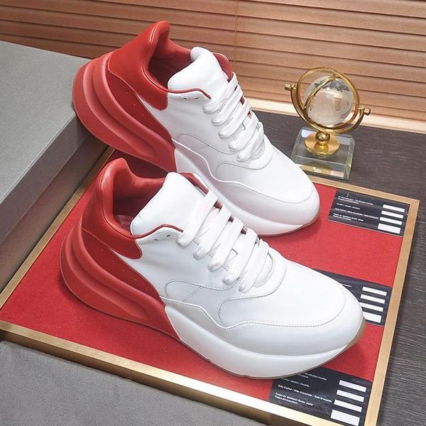 

comfort mens shoes sneaker luxury trendy footwears lace up trainers deportivas fashion walking men shoes casual leather with box fast ship, Black