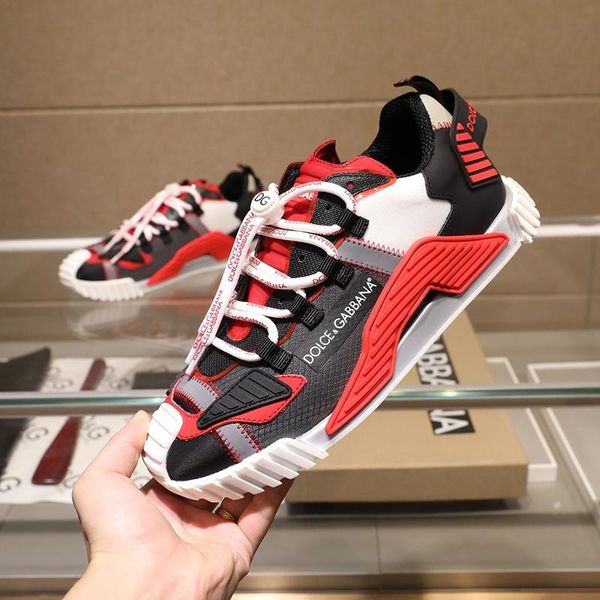 

124 brand designer high-quality men's casual sports shoes, outdoor casual shoes, with original box packaging size 38--45, Black