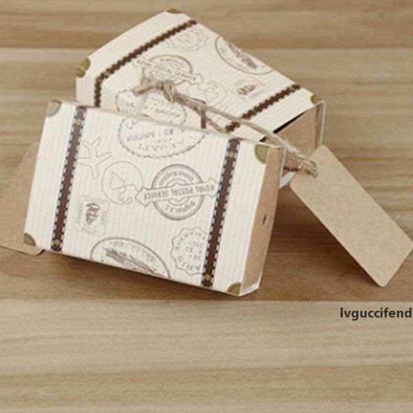 

creative 10pcs vintage mini suitcase candy box sweet chocolate boxes favors bags for wedding and gifts decoration wedding favor