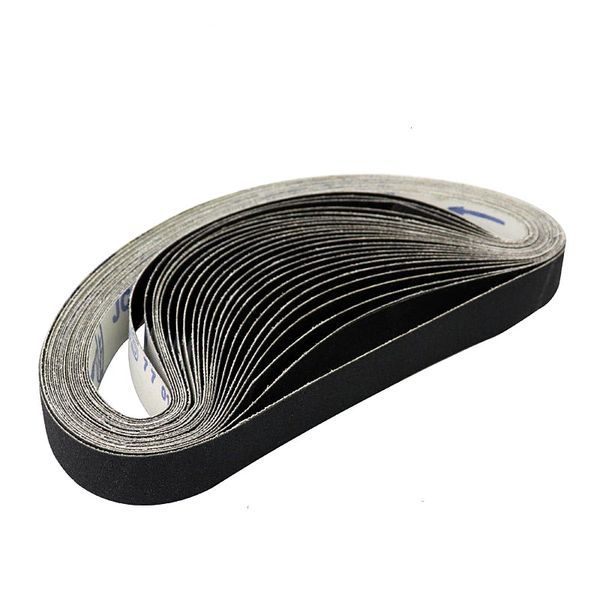 

12 pcs/set silicon carbide sanding belts abrasive sanding belts coarse fine grinding belt grinder accessories