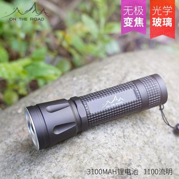 

flashlights torches on the road z821(no battery) zoom mini led focusing torchlight rechargeable 18650 (no