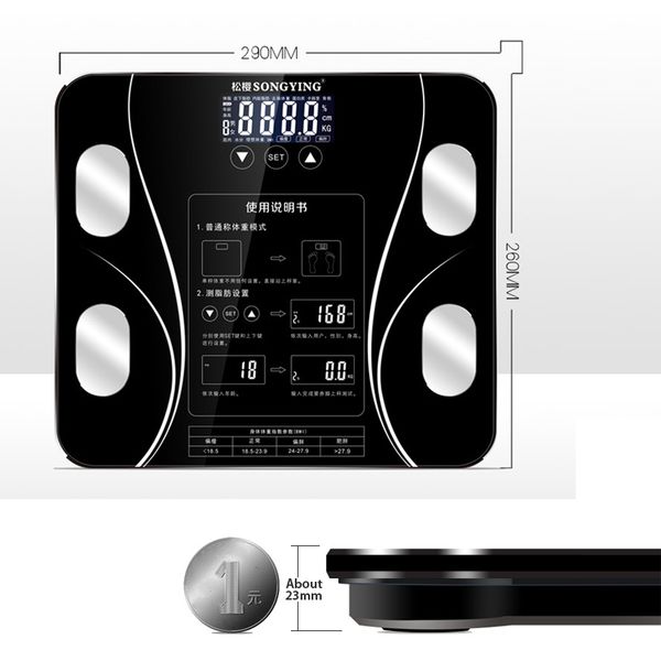 

2020 bathroom body fat bmi scale digital human weight mi scales floor lcd display body index electronic smart weighing scales